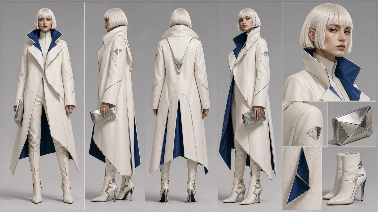 Fashion Character Sheet character sheet generated with LumiYing