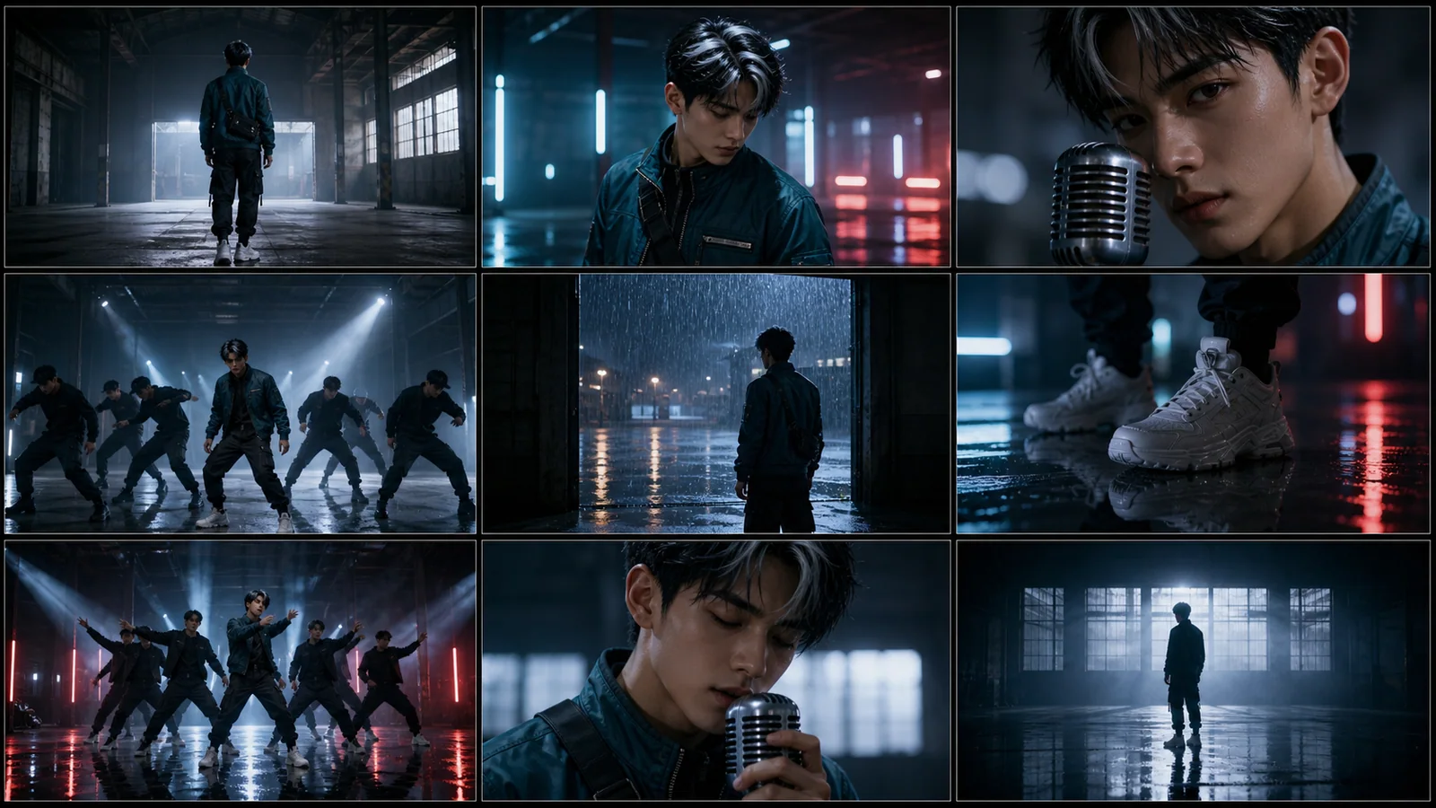 Music Video storyboard generated with LumiYing