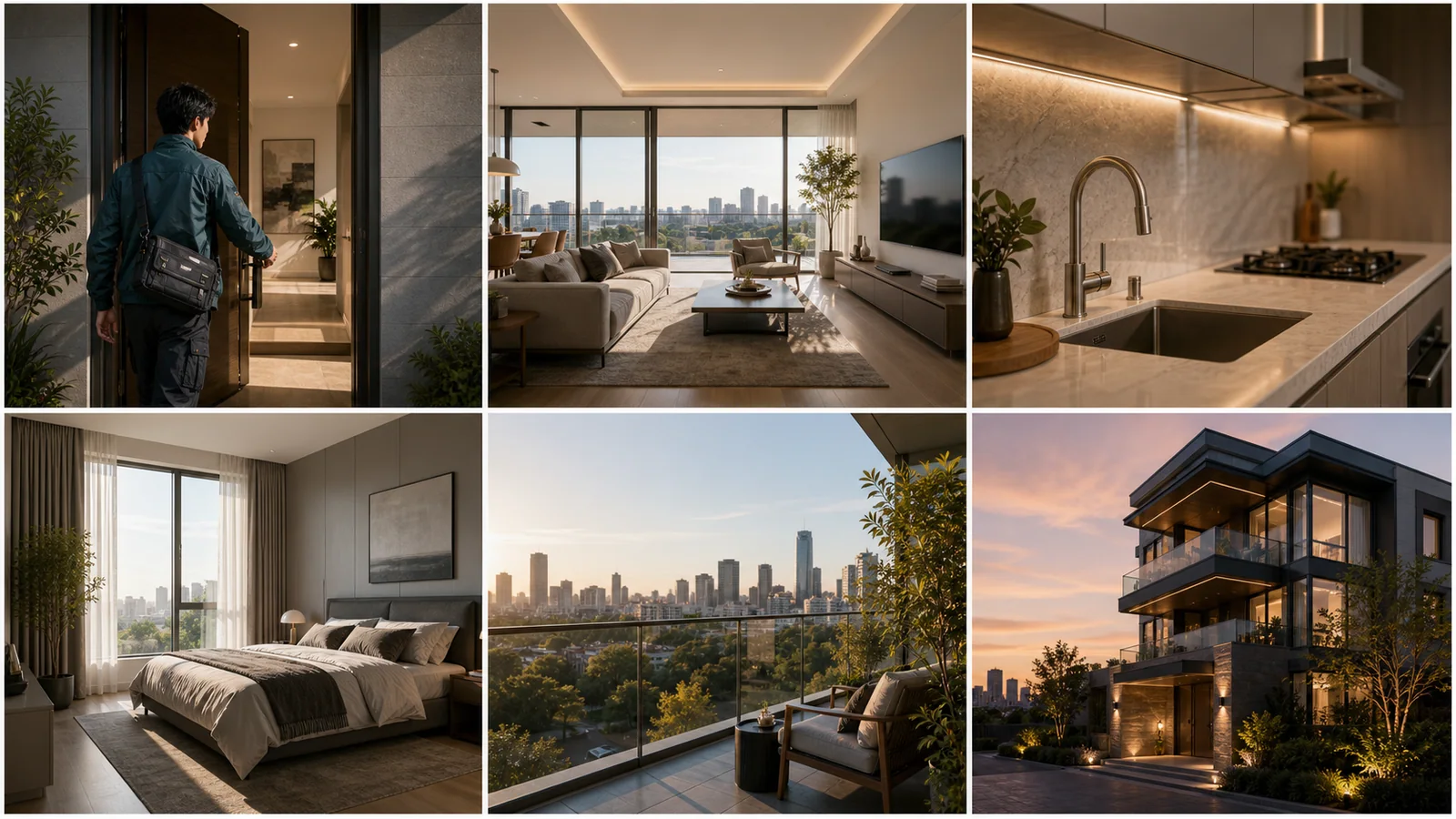 Real Estate Walkthrough storyboard generated with LumiYing